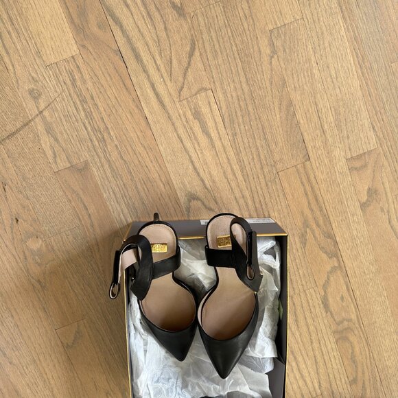 New never worn black heeled shoes size 10 - Picture 4 of 6